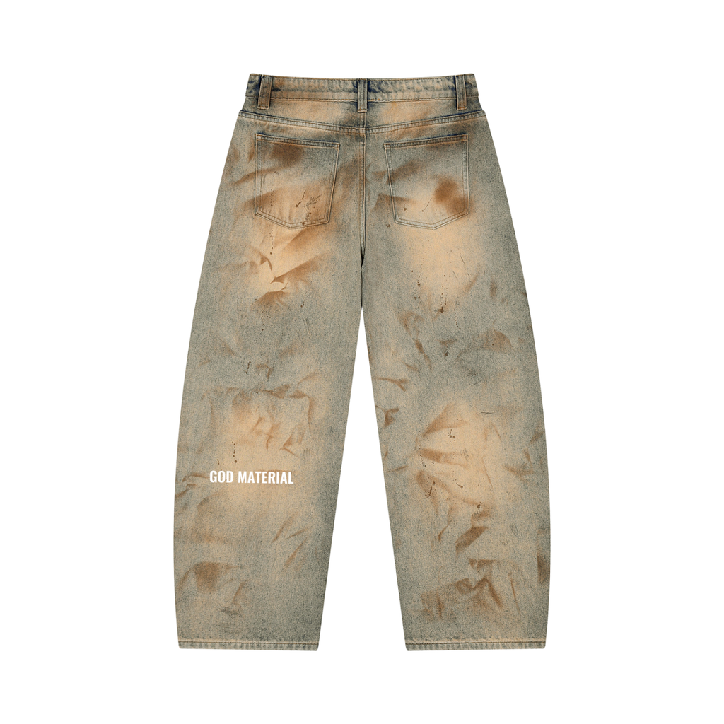 Men’s Vintage Wash Barrel Leg Jeans