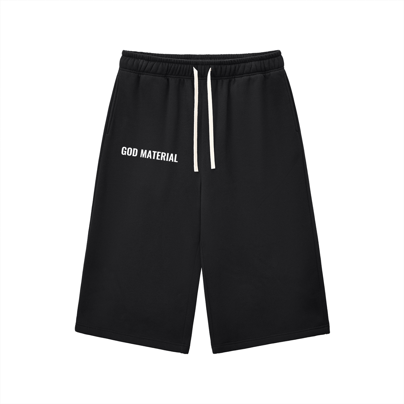 Relaxed Drawstring Three-quarter Sweatpants