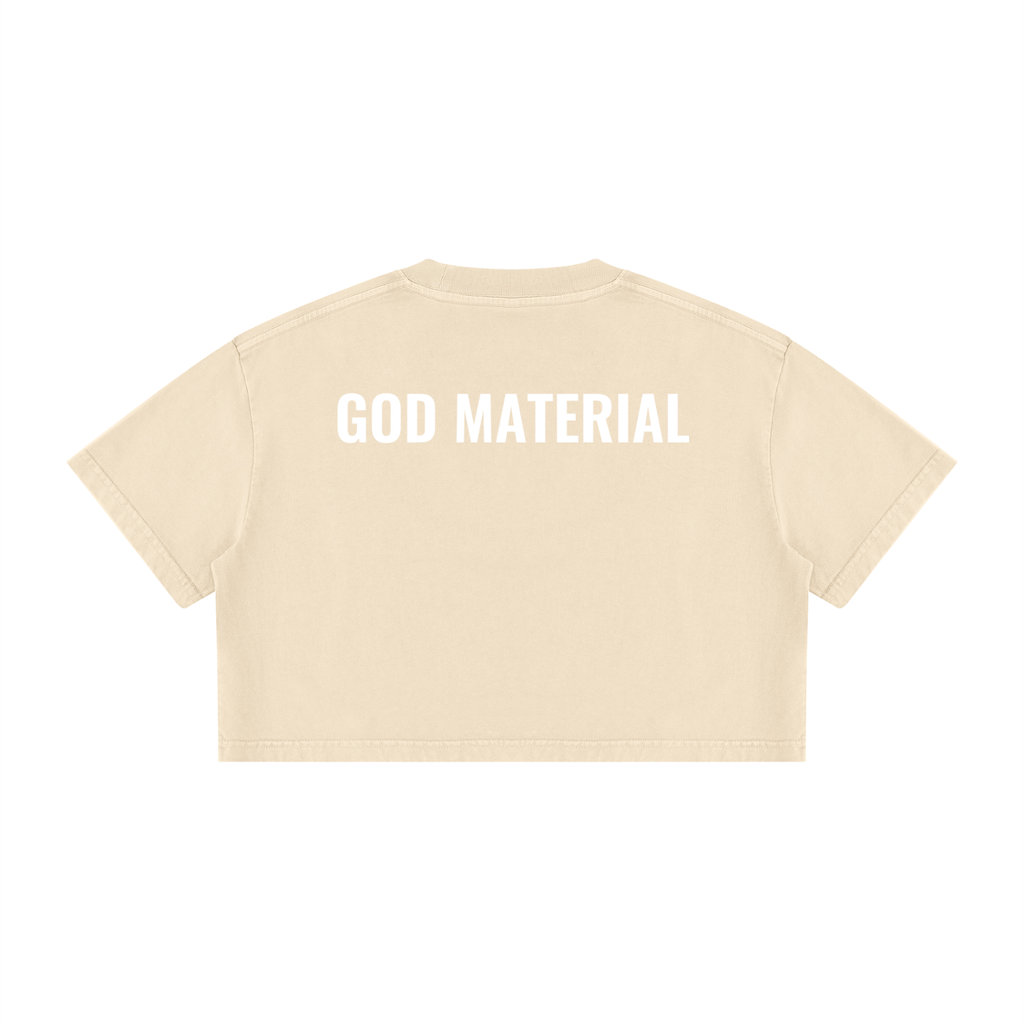 Women's Mineral Wash Cotton Crop T-Shirt