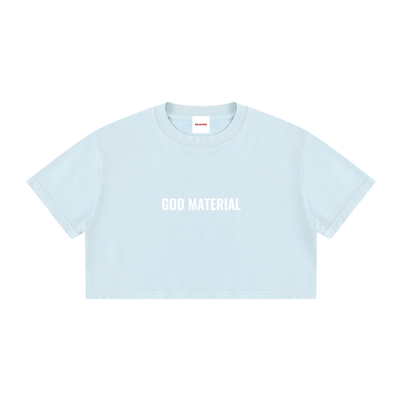 Women's Mineral Wash Cotton Crop T-Shirt