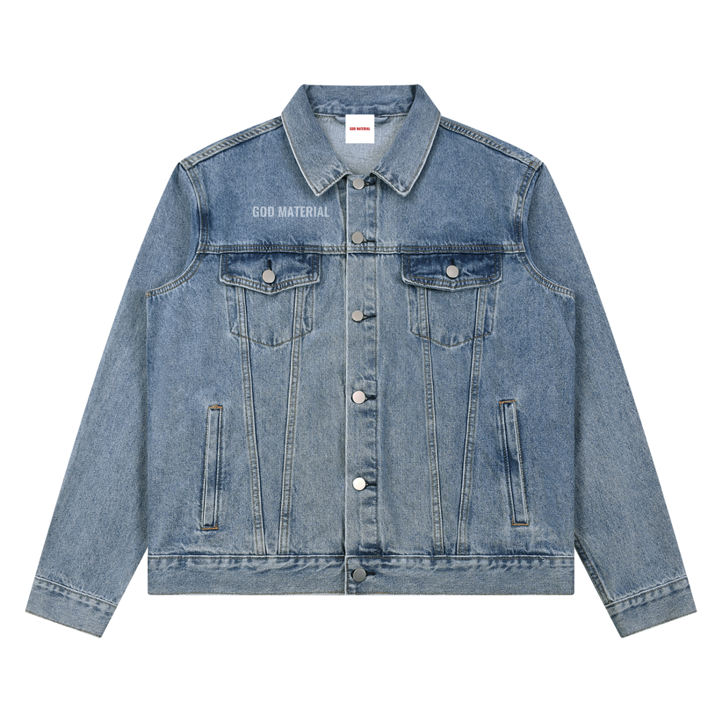 Unisex Vintage Wash Denim Jacket