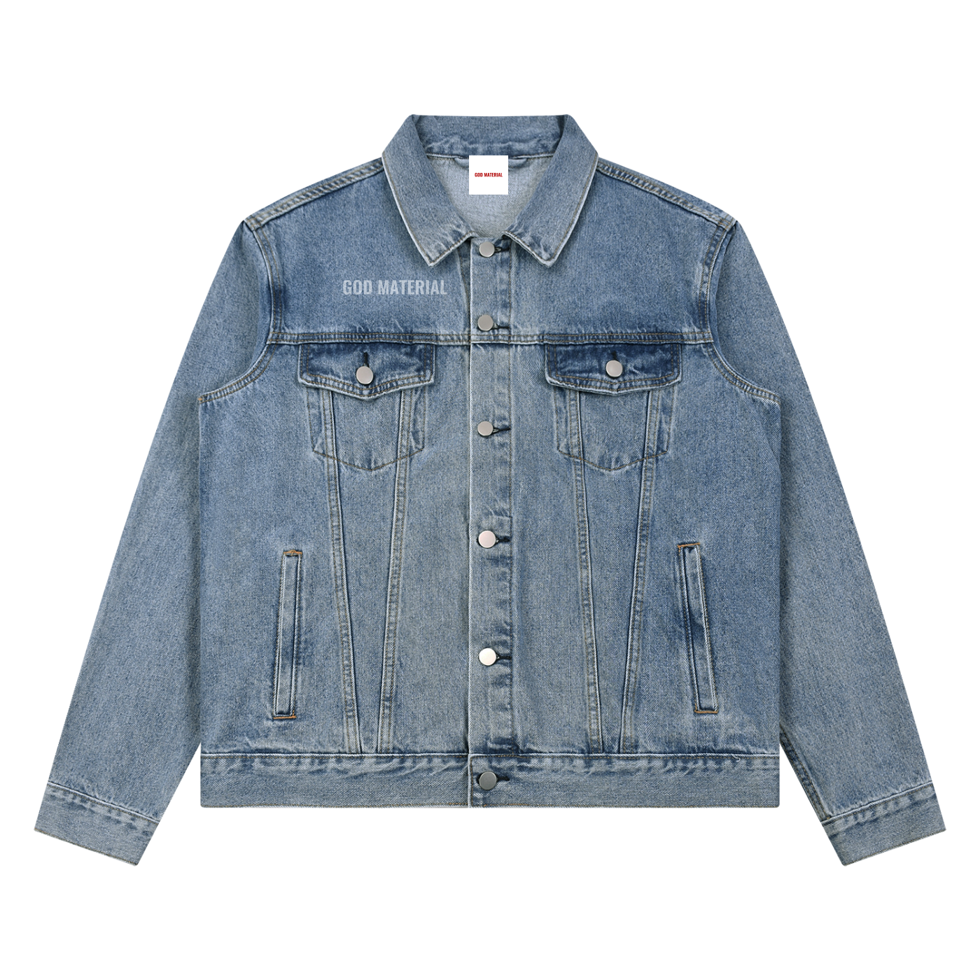 Unisex Vintage Wash Denim Jacket