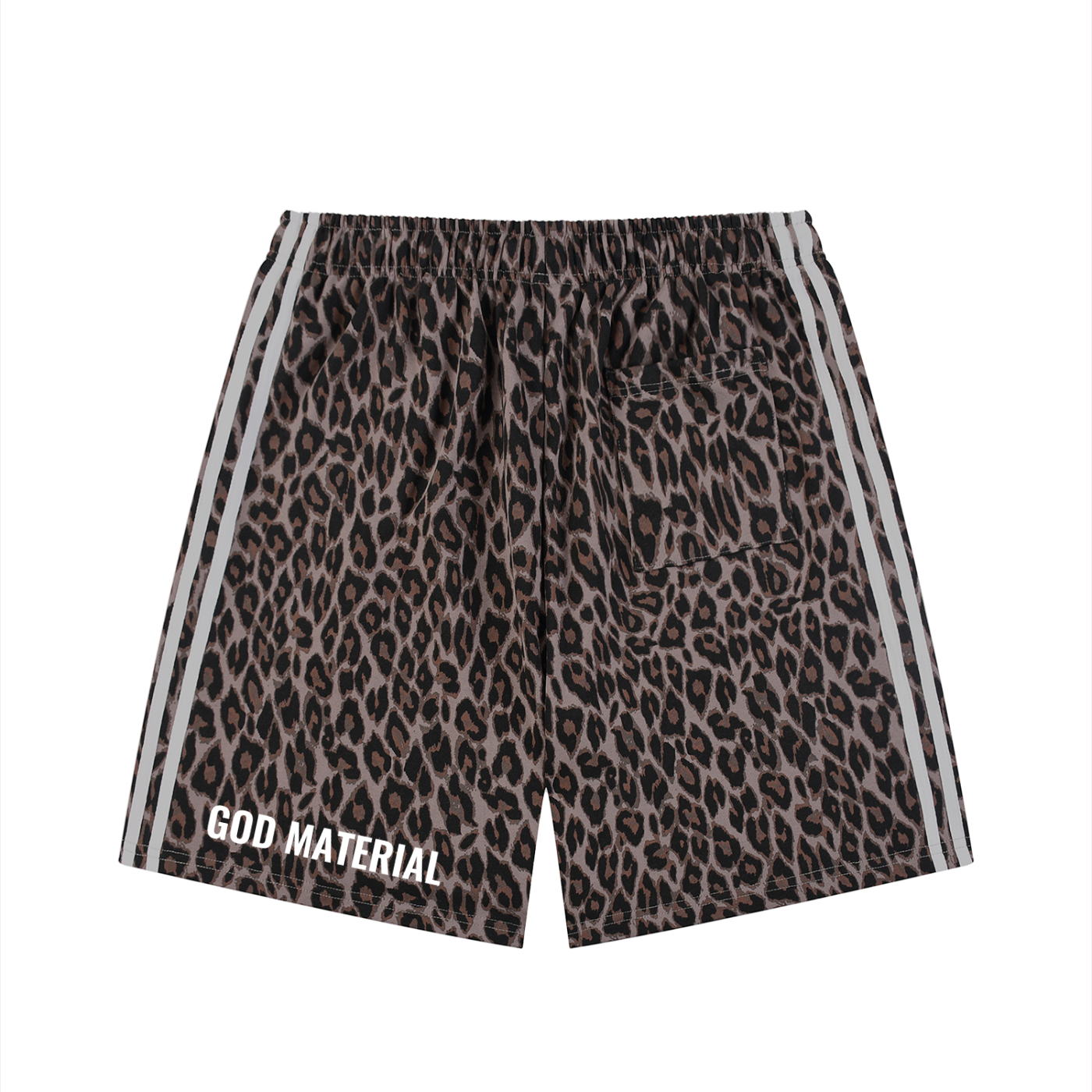 Unisex Heavyweight Leopard Drawstring Shorts