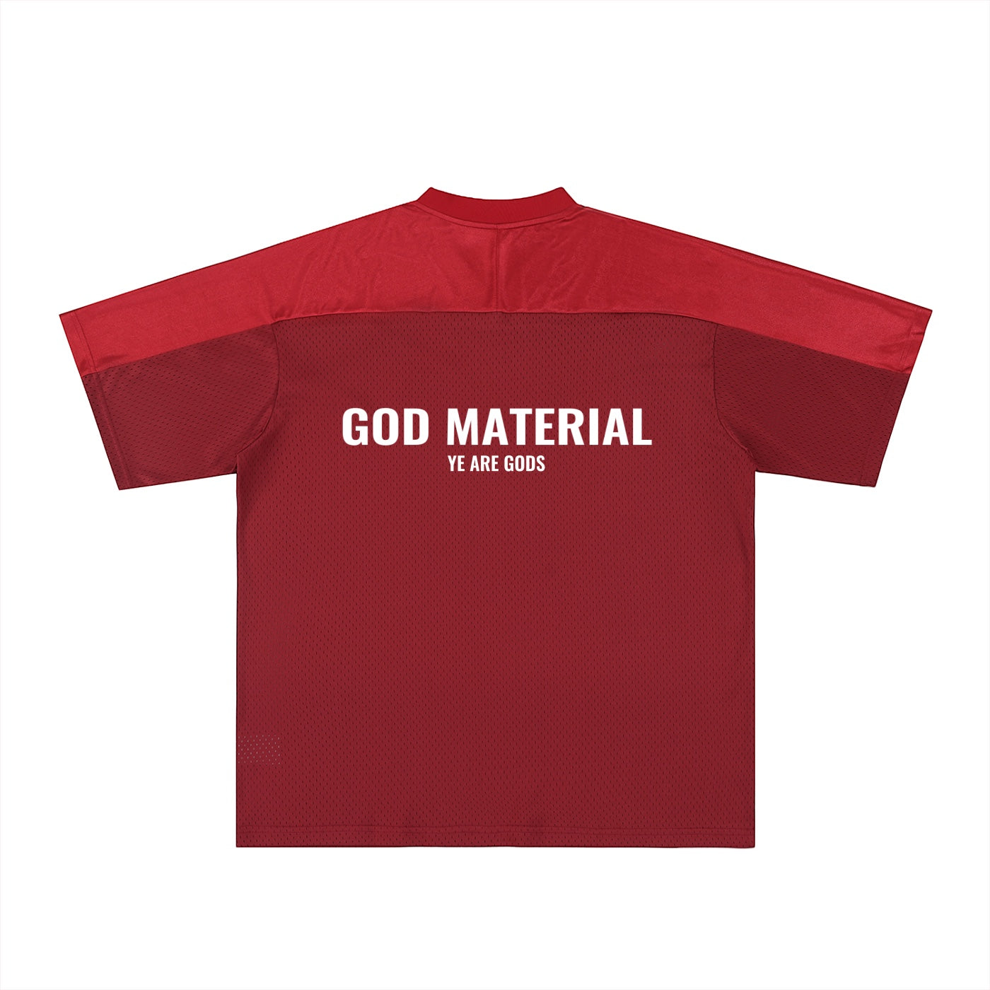 Oversized Mesh V-Neck Soccer Jersey