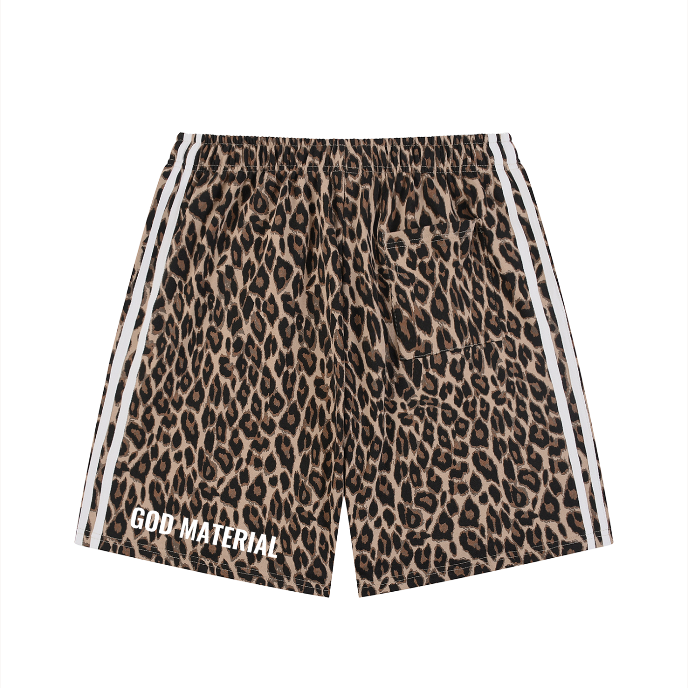 Unisex Heavyweight Leopard Drawstring Shorts