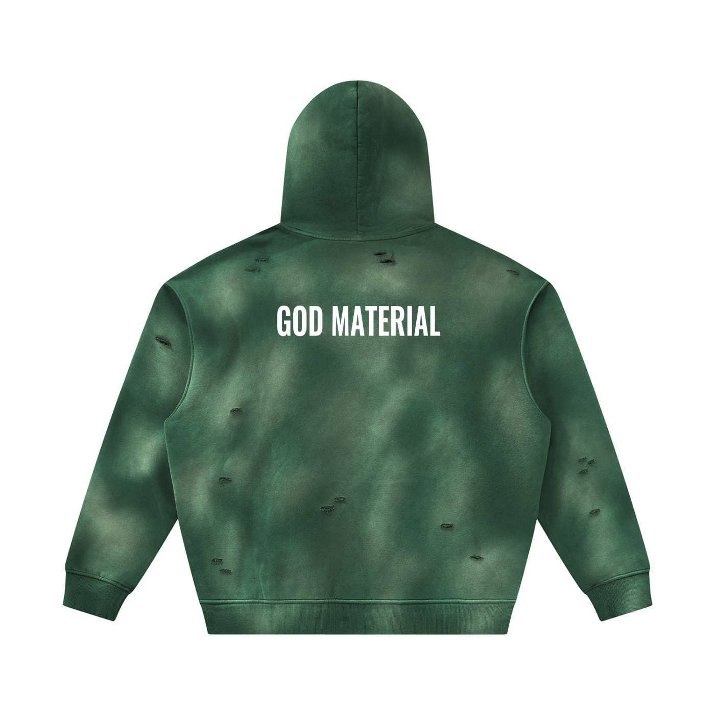 Unisex Sunfade Frayed Fleece Hoodie