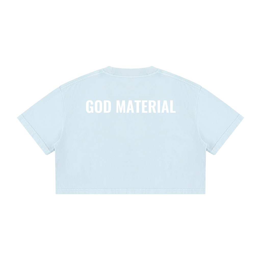 Women's Mineral Wash Cotton Crop T-Shirt
