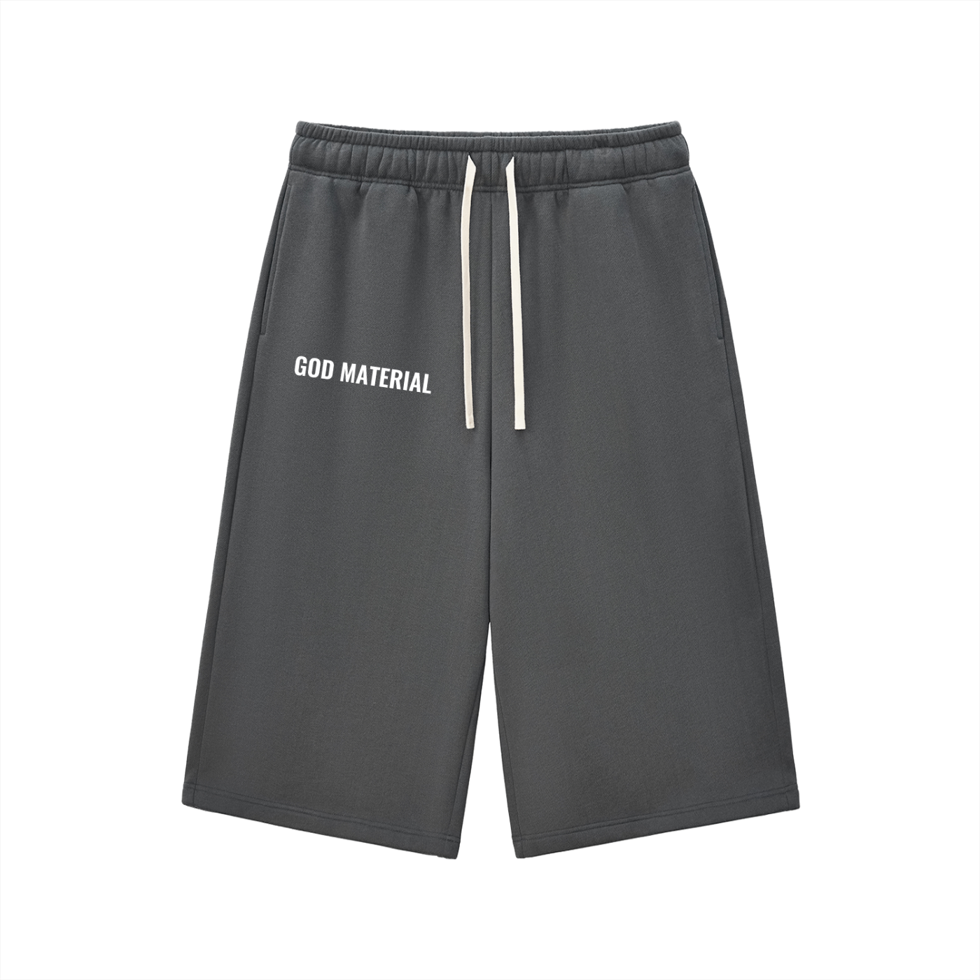 Relaxed Drawstring Three-quarter Sweatpants
