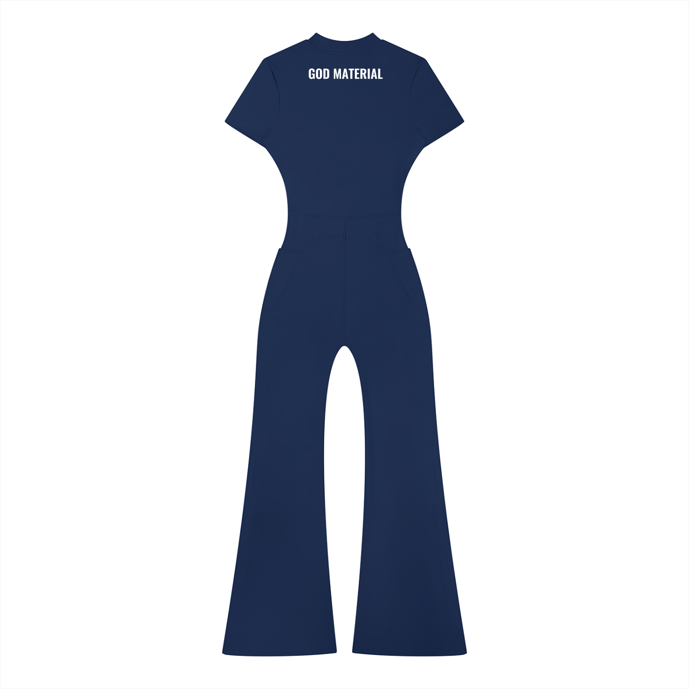 Women’s Tight Flared Leg Quarter-Zip Jumpsuit