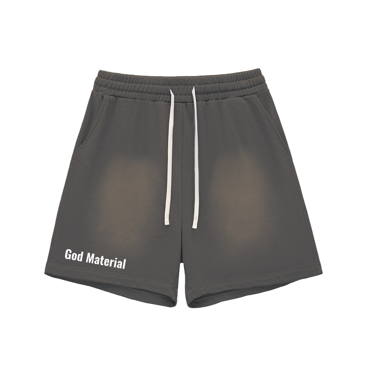 Sun Fade Raw Edge Cotton Shorts
