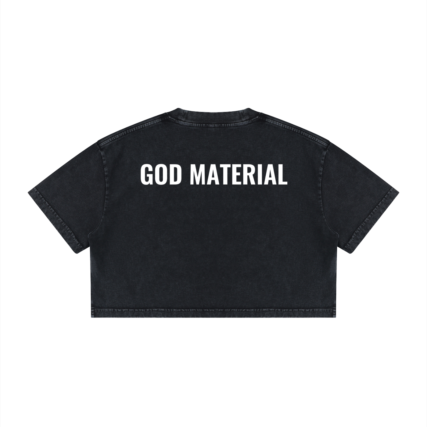 Women's Mineral Wash Cotton Crop T-Shirt