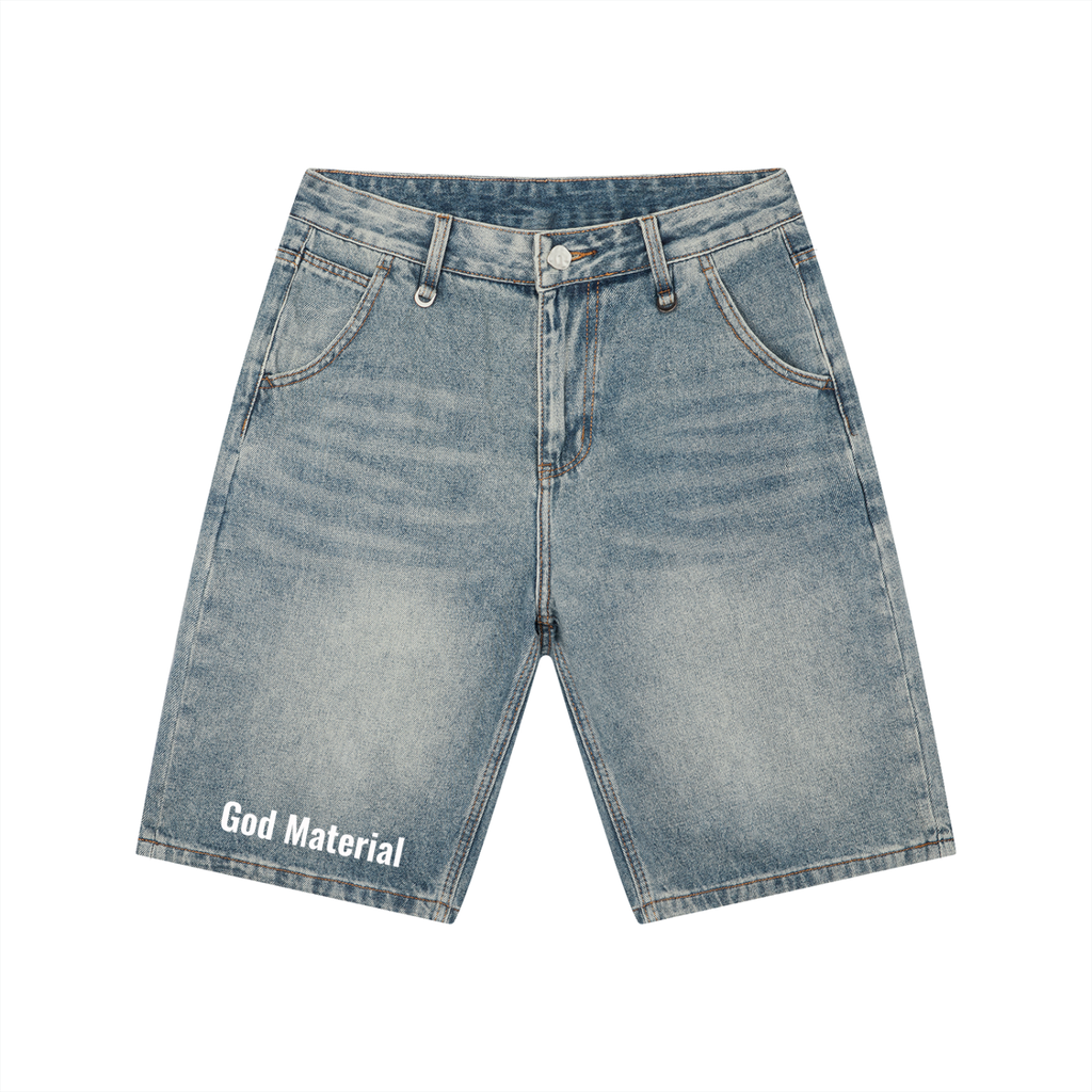 Men's Vintage Wash Denim Shorts