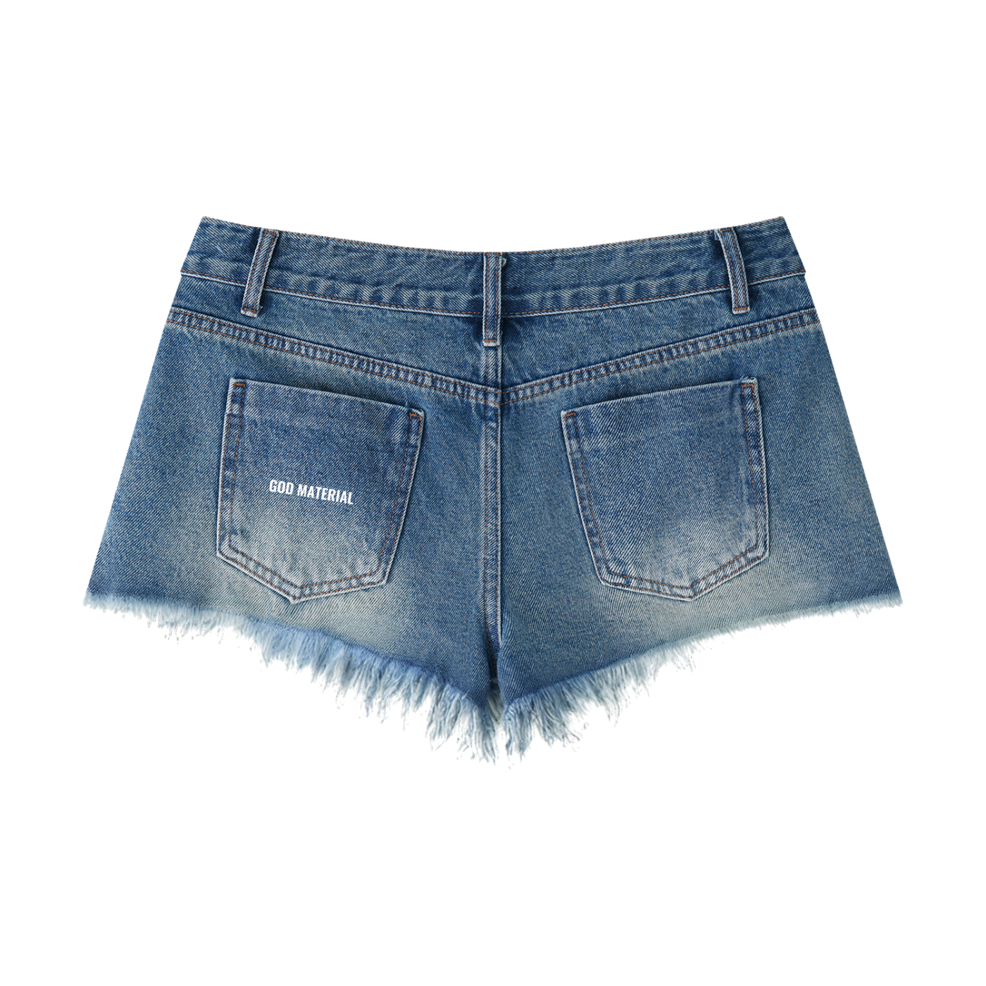 Women's Vintage Wash Raw Hem Denim Shorts