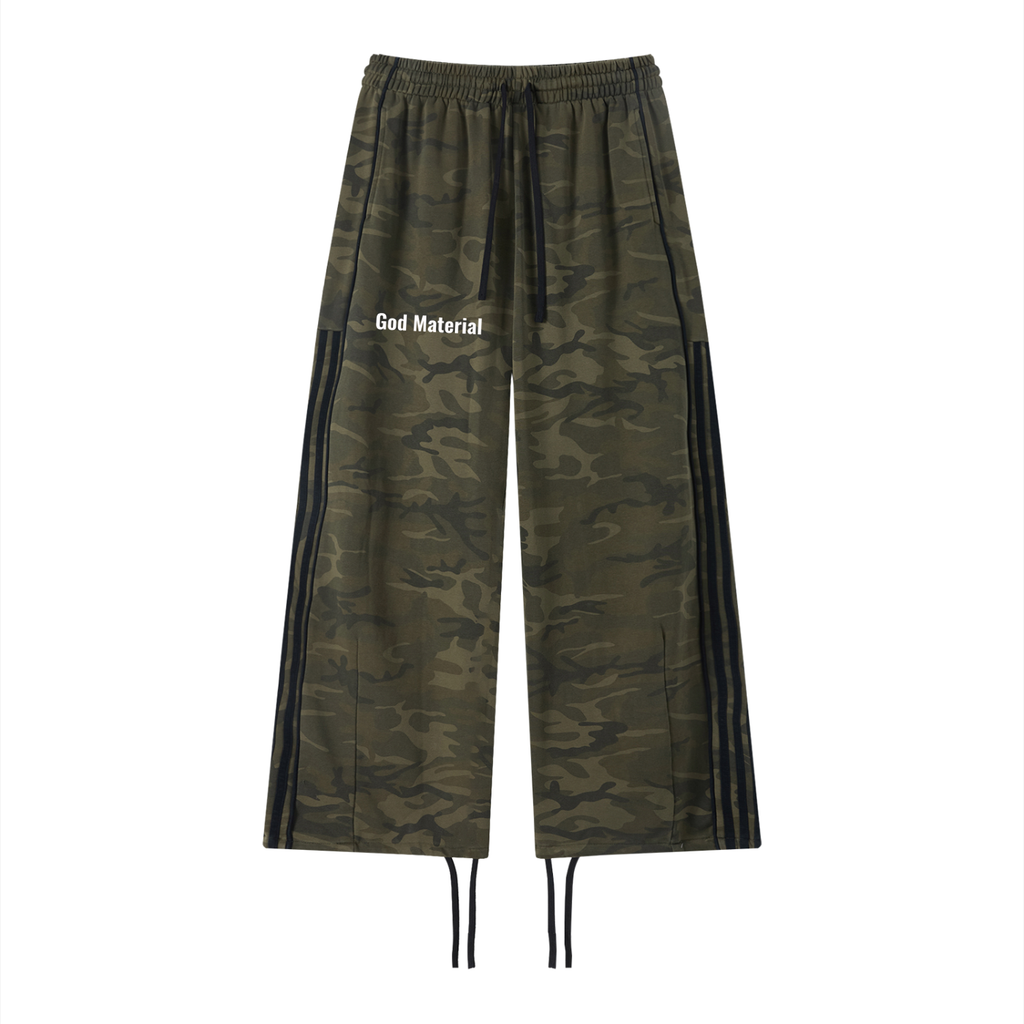 Unisex Camo Wide Leg Sweatpants